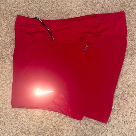 NIKE Eclipse 2-IN-1 DRI-FIT Running Shorts in Red ❤️ - Picture 14 of 15